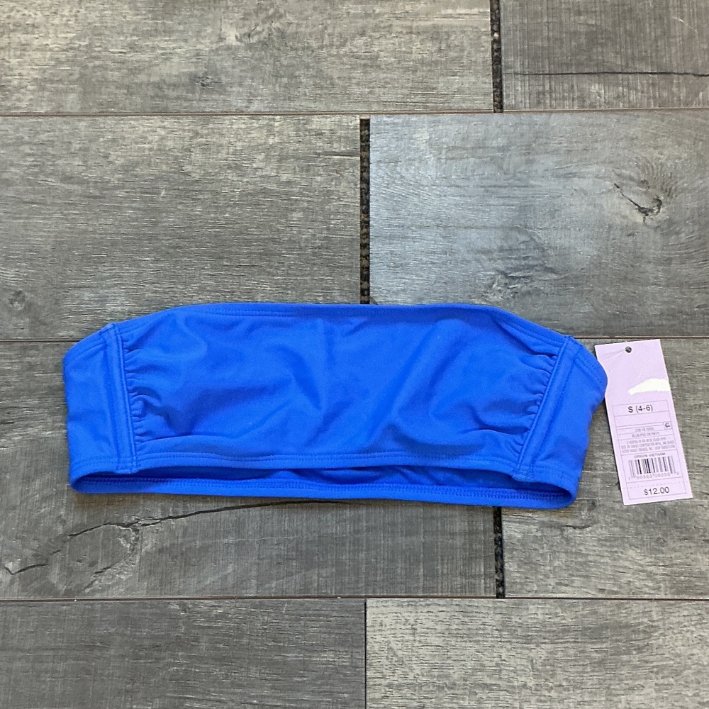 Wild Fable Blue Bandeau Swim Top